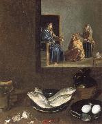Diego Velazquez Detail of Kitchen Scene with Christ in the House of Martha and Mary china oil painting reproduction